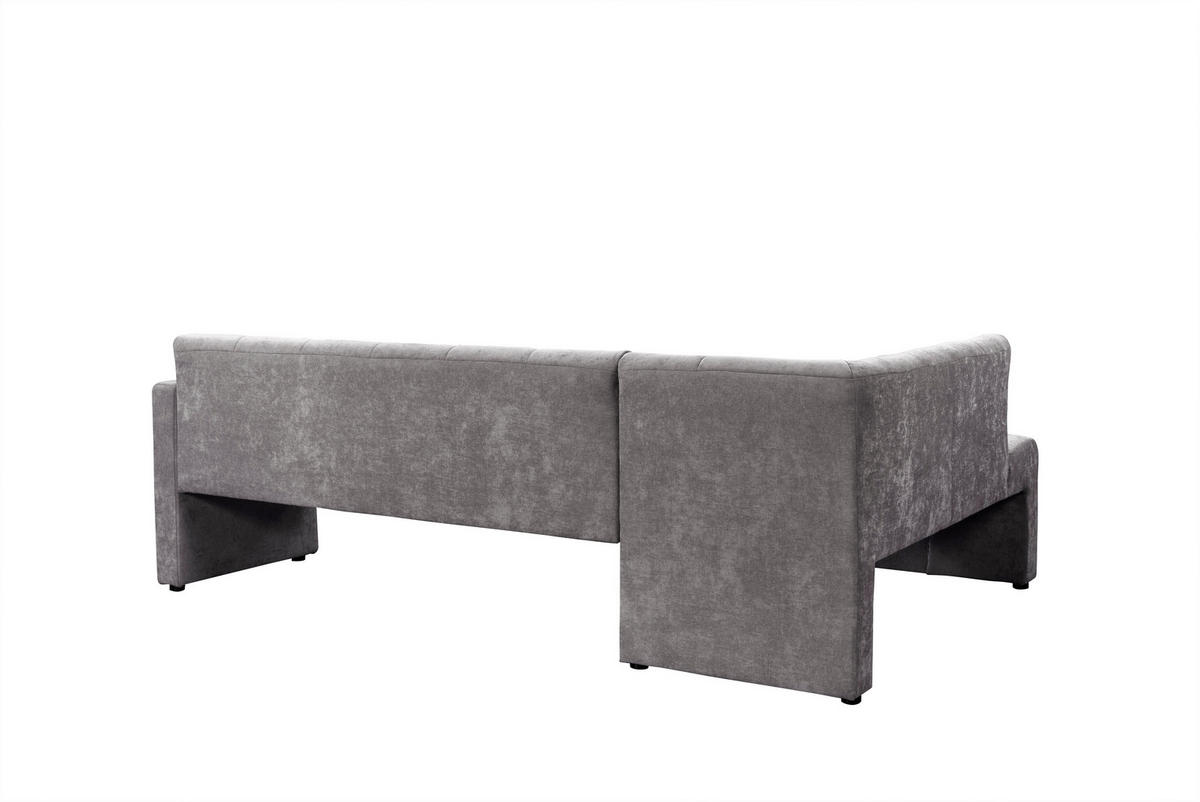 UGAONA KLUPA  kapućino   - kapućino/crna, Moderno, drvo/tekstil (245/157cm) - Livetastic