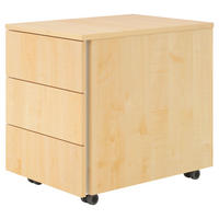 ROLLCONTAINER Ahornfarben  - Ahornfarben, KONVENTIONELL, Holzwerkstoff (39,5/51/54,8cm) - Venda