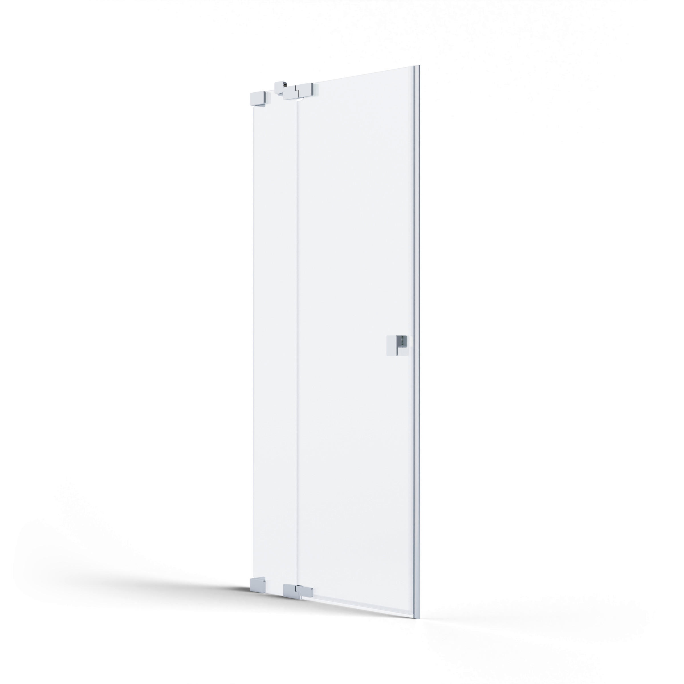 DUSCHTÜR Chromfarben  80/200 cm  - Chromfarben, MODERN, Glas/Metall (80/200cm) - Schöner Wohnen
