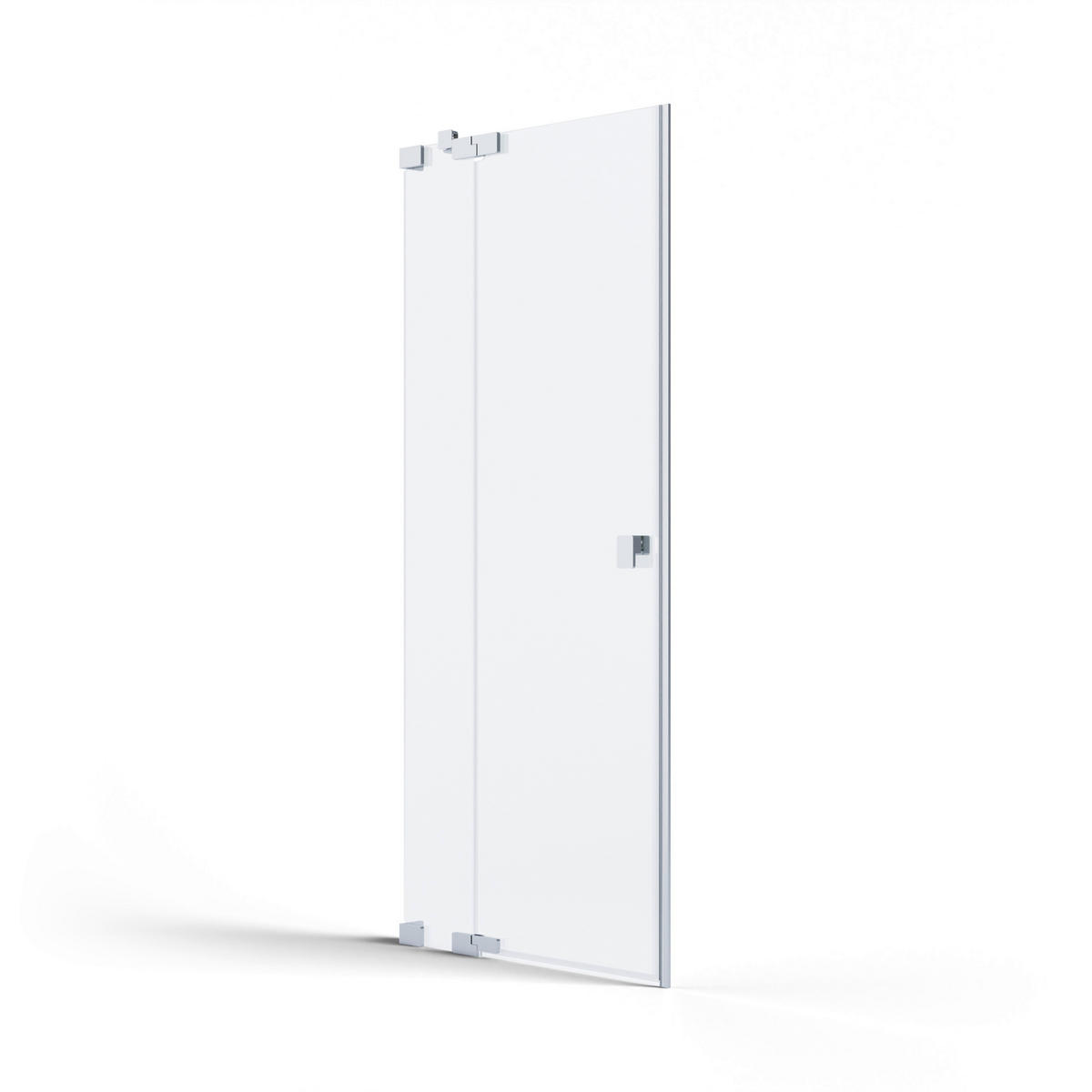 DUSCHTÜR Chromfarben  80/200 cm  - Chromfarben, MODERN, Glas/Metall (80/200cm) - Schöner Wohnen