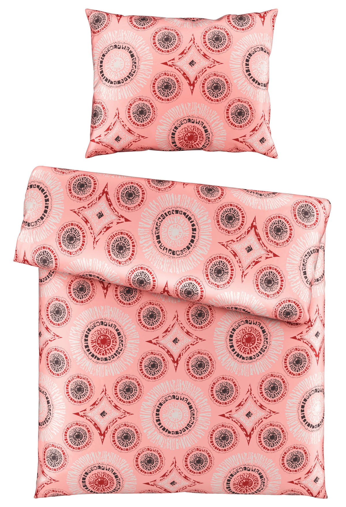 POVLEČENÍ, satén, růžová, 140/200 cm - růžová, Konvenční, textil (140/200cm) - Esposa