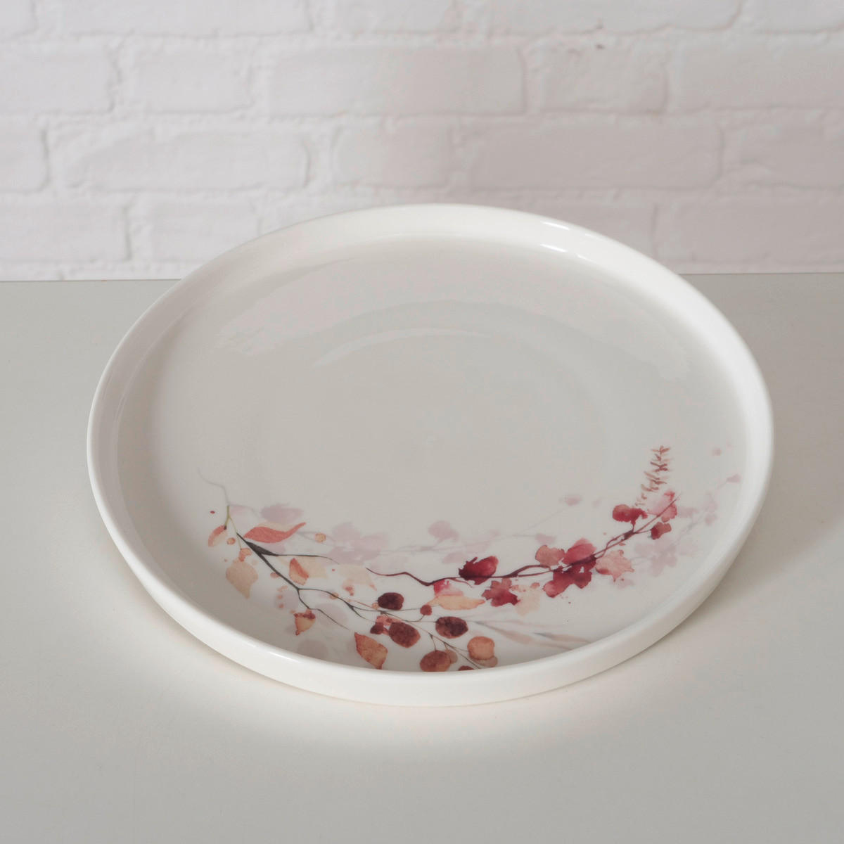 TÁNYÉR 21 cm  - bézs/barna, Basics, kerámia (21cm)