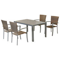 VRTNI SET   aluminij   siva, srebrne barve naravne barve, srebrne barve    - srebrne barve/siva, Moderno, kovina/umetna masa - Gardenson