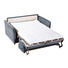SCHLAFSOFA Blau, Grau - Blau/Chromfarben, KONVENTIONELL, Textil/Metall (142/88/99cm) - Carryhome SCHLAFSOFA Blau, Grau - Blau/Chromfarben, KONVENTIONELL, Textil/Metall (142/88/99cm) - Carryhome
