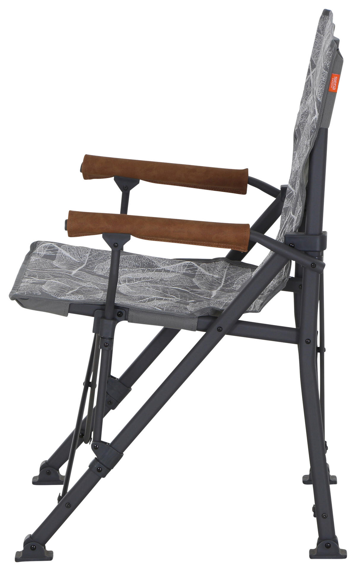 CAMPINGSESSEL - Anthrazit/Braun, KONVENTIONELL, Textil/Metall (73/55/99cm) - Siena Garden