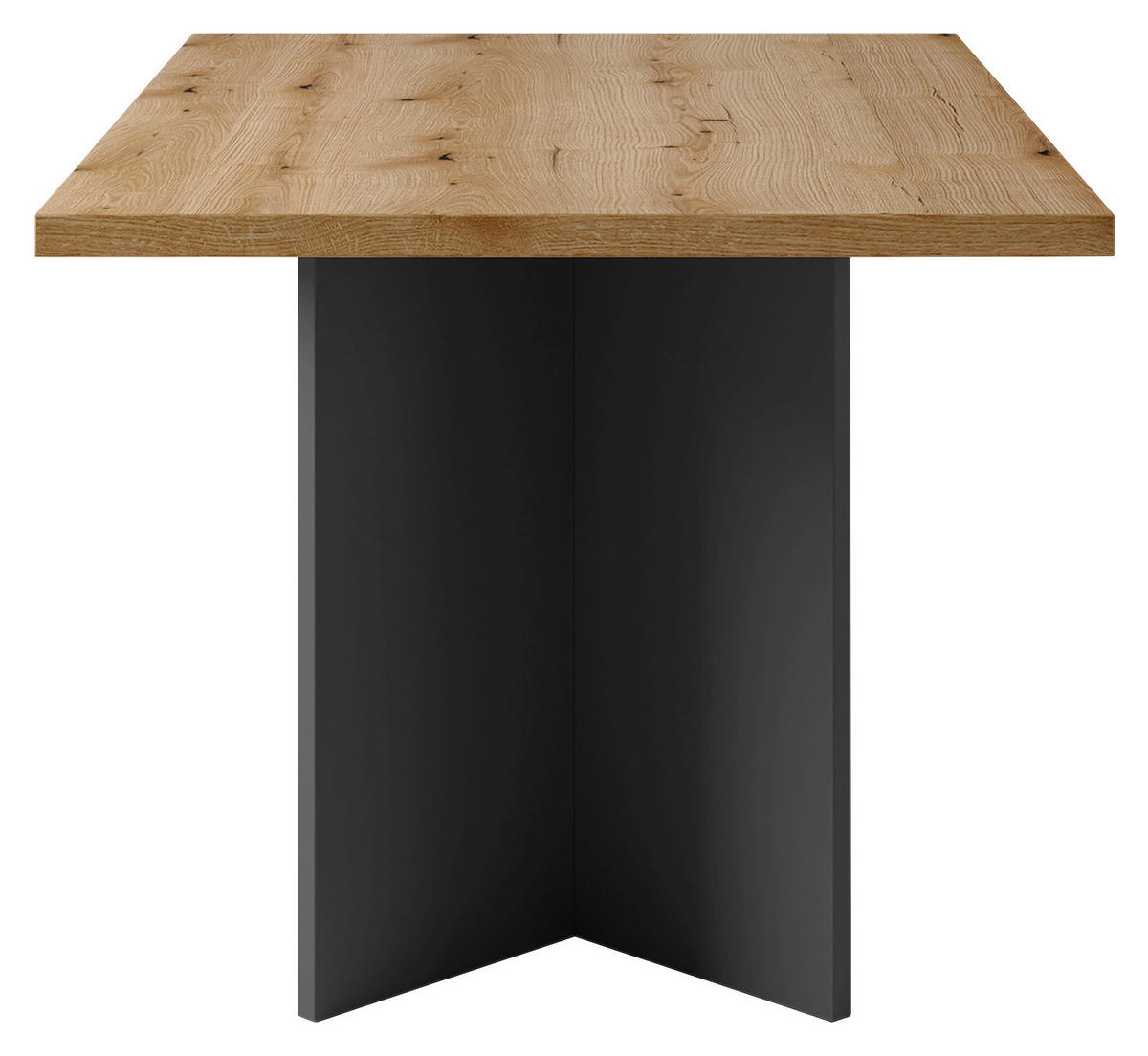 ESSTISCH rechteckig Anthrazit, Eichefarben  - Eichefarben/Anthrazit, MODERN, Holzwerkstoff (138/90/75,5cm) - MID.YOU