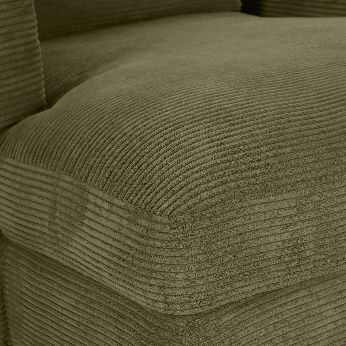 XXL-SESSEL in Cord Dunkelgrün  - Dunkelgrün/Schwarz, Romantik / Landhaus, Kunststoff/Textil (120/67/140cm) - Landscape