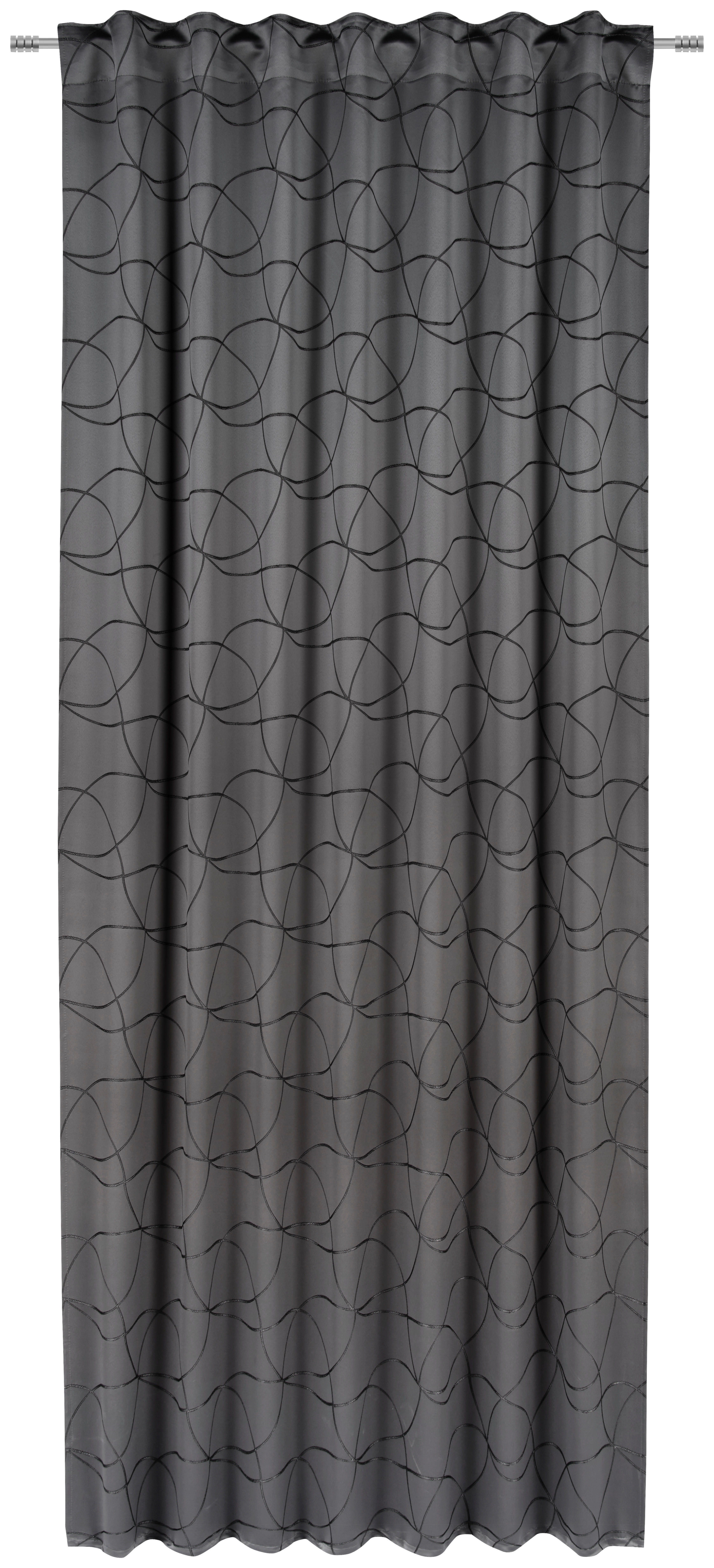 Vorhang mit Samt-Oberfläche in Grau bestellen