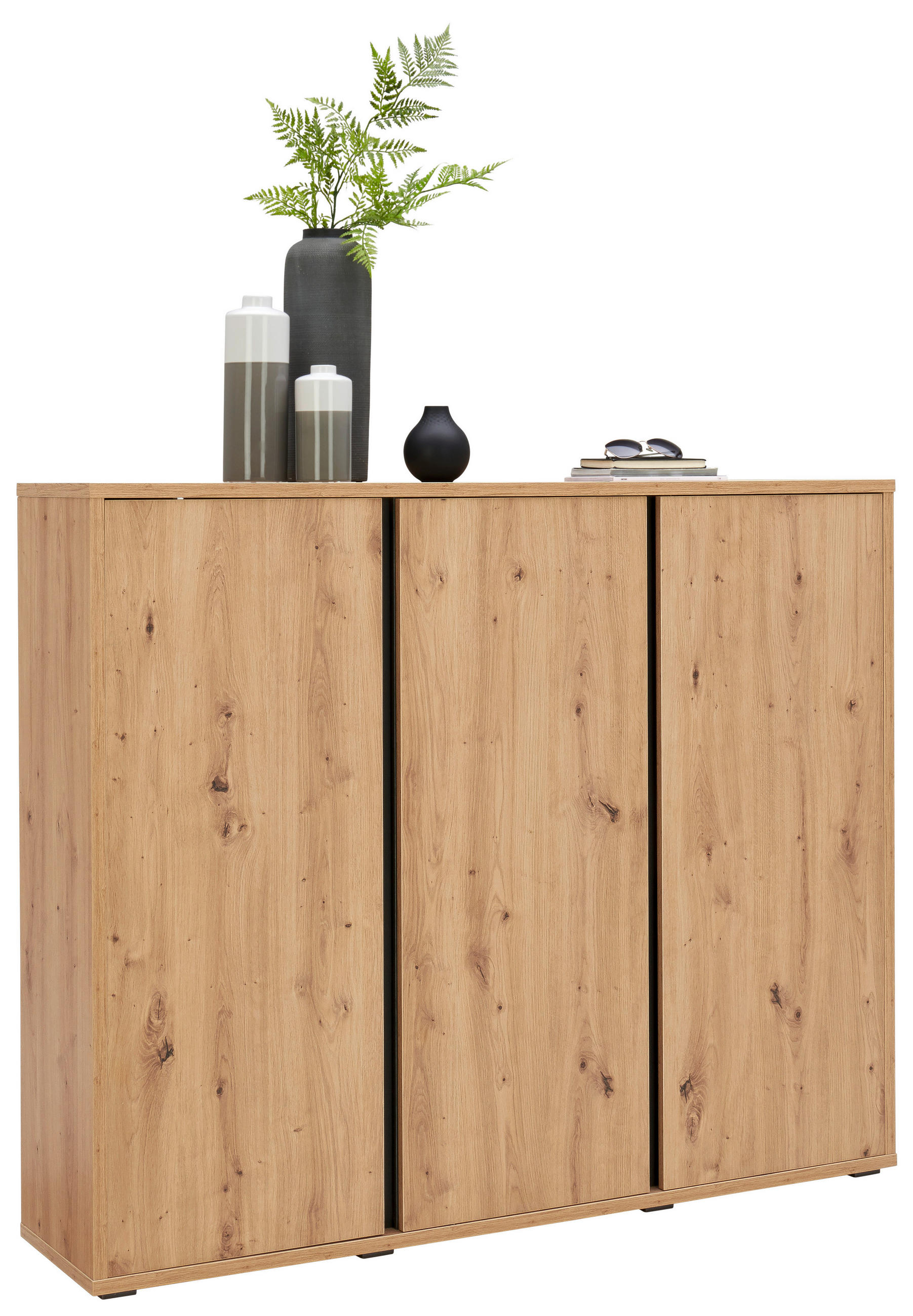 SCHUHSCHRANK Eichefarben - Eichefarben, KONVENTIONELL, Holzwerkstoff (145/120/34cm) - Xora