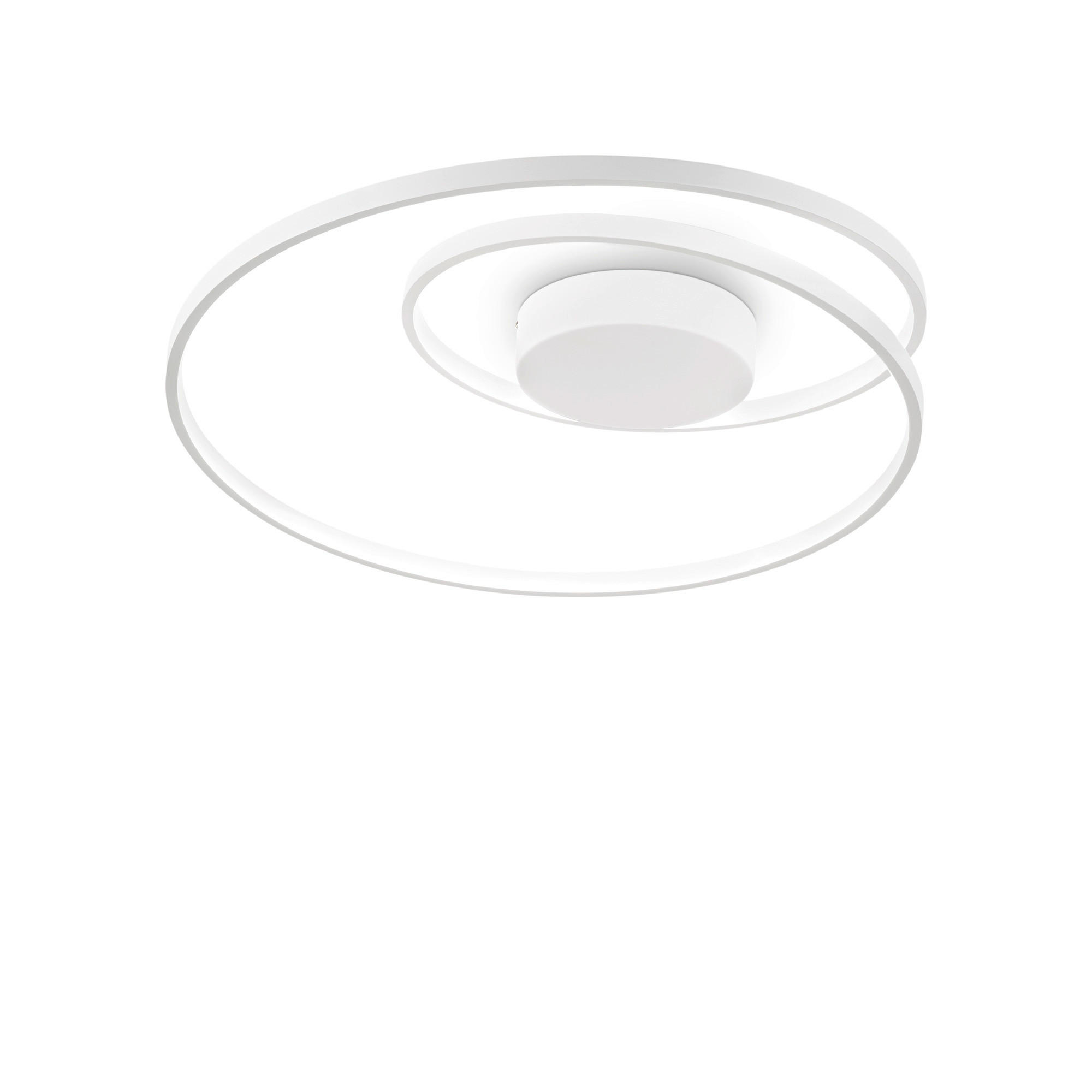 LED-DECKENLEUCHTE Bianco 60/18 cm   - Weiß, Design, Kunststoff/Metall (60/18cm) - Ideal Lux