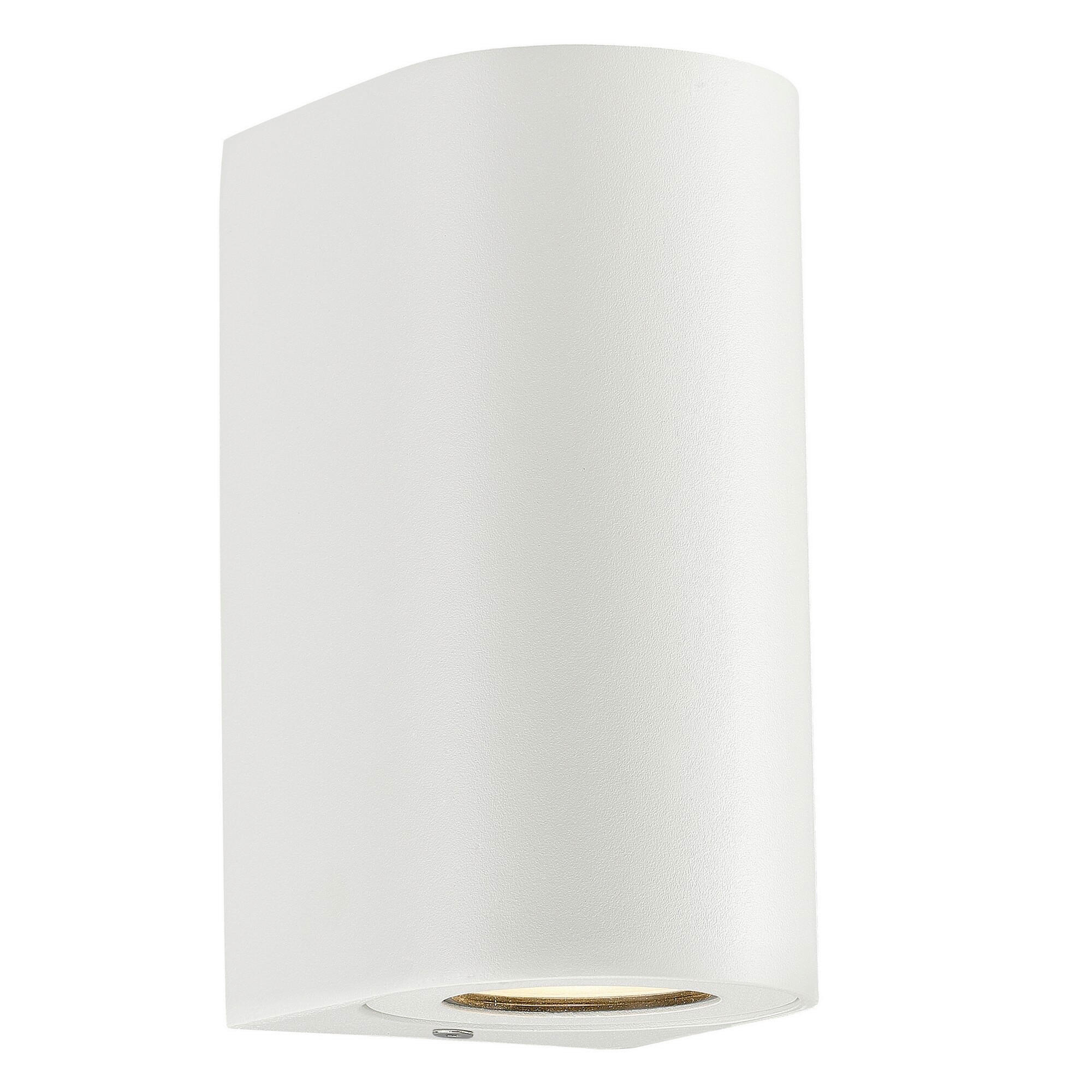 AUßENWANDLEUCHTE 8,7/17,2/10 cm   - Weiß, Design, Metall (8,7/10/17,2cm) - Nordlux