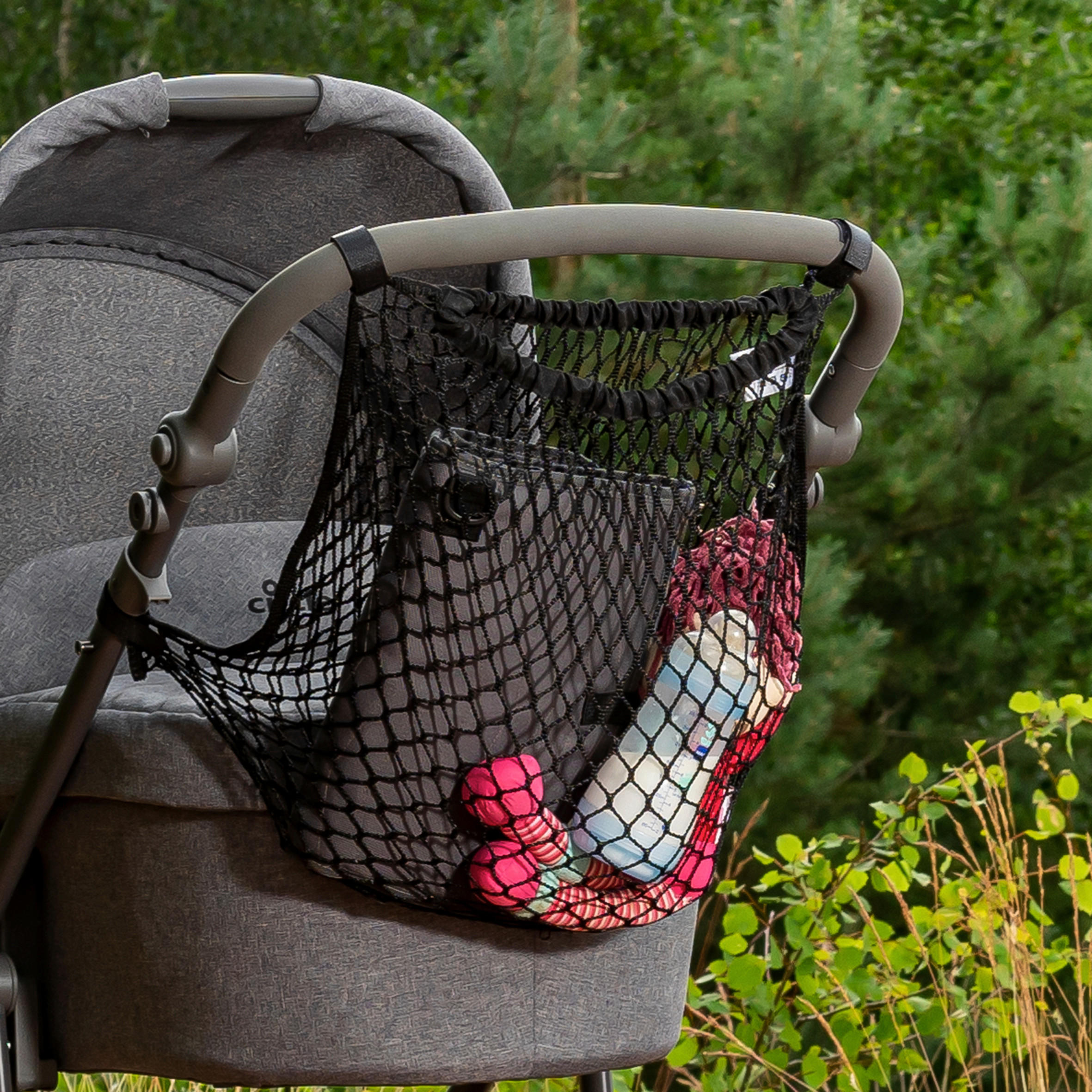 KINDERWAGEN-TRANSPORTTASCHE  - Schwarz, Basics, Kunststoff (3/10/17cm) - Reer