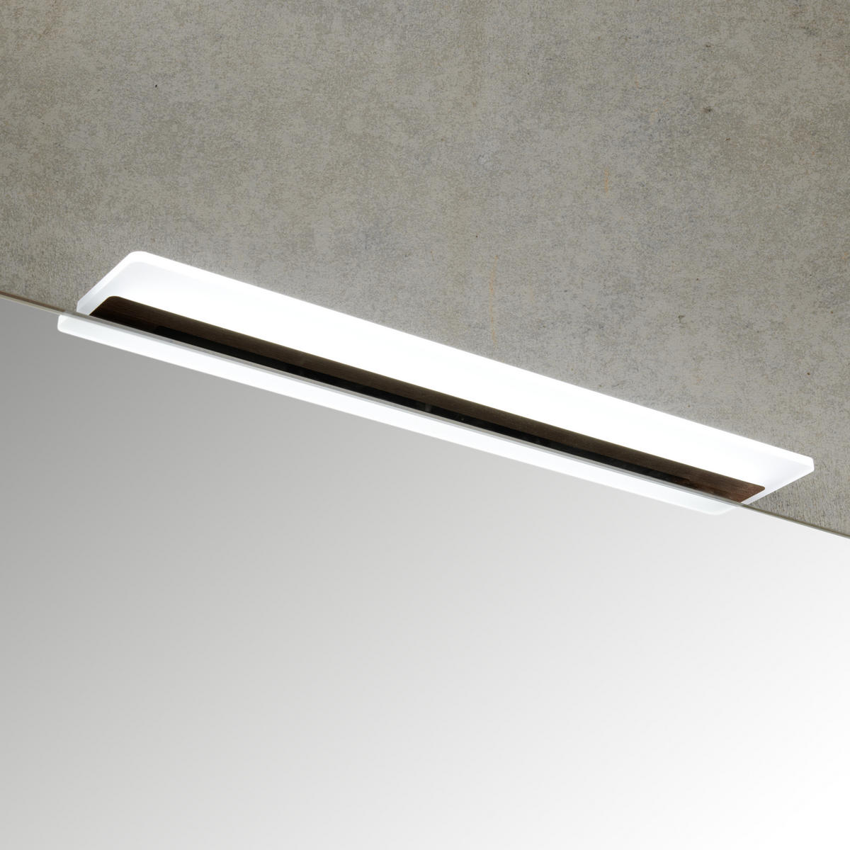 BADEZIMMER  in 142,5 cm  - Eichefarben/Weiß, Design, Glas/Keramik (142,5cm) - Moderano
