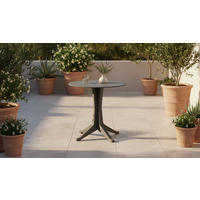 GARTENTISCH Kunststoff Anthrazit  - Anthrazit, MODERN, Kunststoff (70/72cm) - Ambia Garden