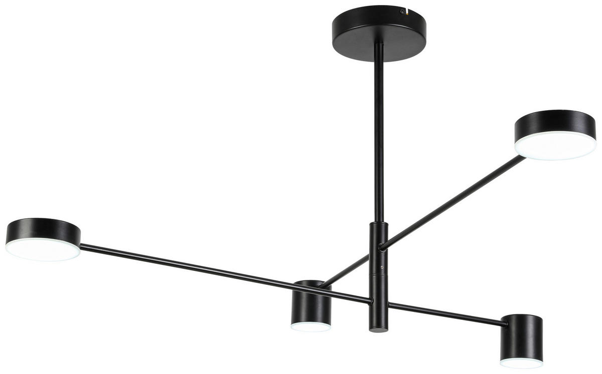 HÄNGELEUCHTE 91,4/91,4/51 cm  - Schwarz, Design, Kunststoff/Metall (91,4/91,4/51cm) - Collet's Monde