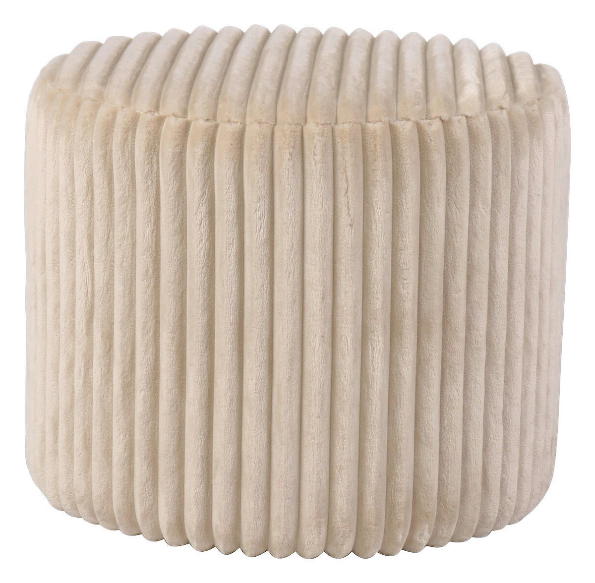 HOCKER in Holz, Textil Creme  - Creme, Design, Holz/Textil (49.5/41/49.5cm) - Xora