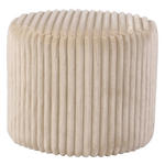 HOCKER in Holz, Textil Creme  - Creme, Design, Holz/Textil (49.5/41/49.5cm) - Xora