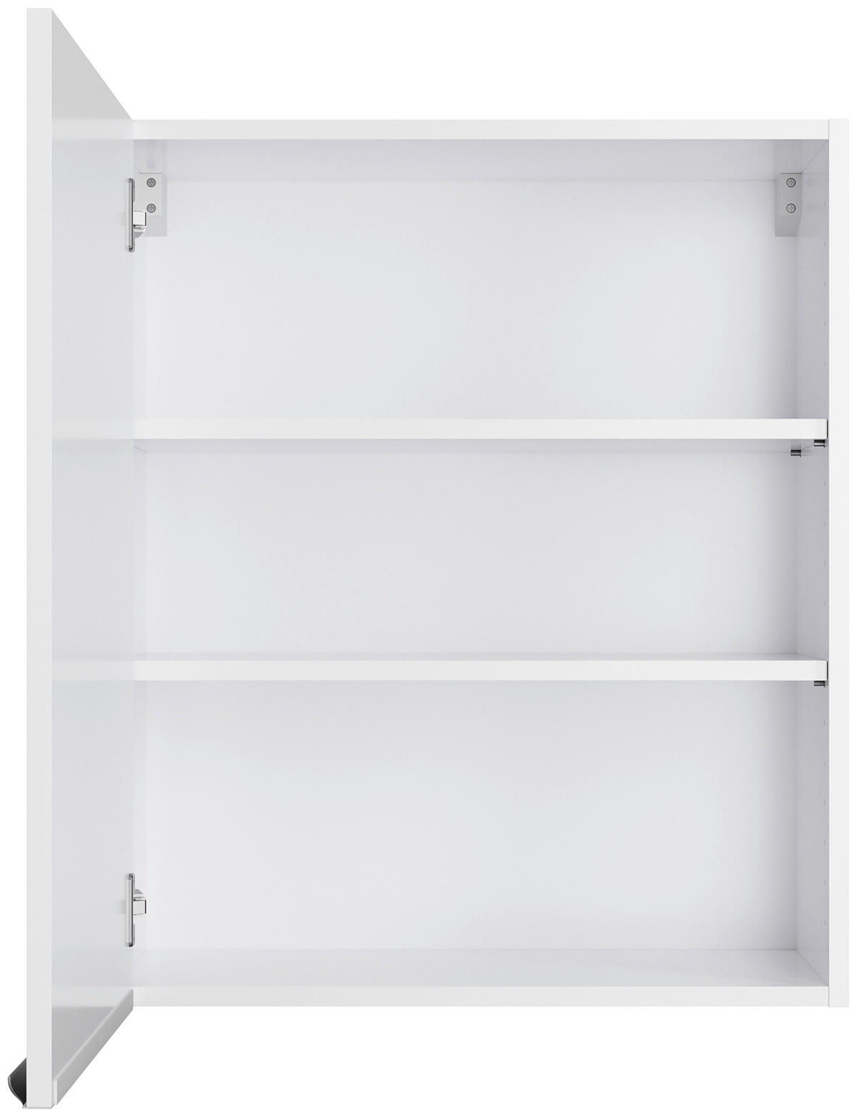 ECKKÜCHE 200/270 cm  in Weiß, Weiß Hochglanz  - Edelstahlfarben/Weiß Hochglanz, Basics, Holzwerkstoff/Metall (200/270cm) - Optifit