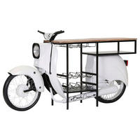 BAR Mangoholz massiv Naturfarben, Schwarz, Weiß  - Schwarz/Naturfarben, LIFESTYLE, Holz/Metall (180/57/96cm) - Landscape