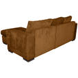 ECKSOFA Goldfarben Webstoff  - Goldfarben/Braun, KONVENTIONELL, Holz/Textil (170/235cm) - Carryhome