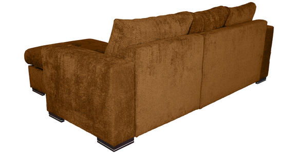 ECKSOFA Goldfarben Webstoff - Goldfarben/Braun, KONVENTIONELL, Holz/Textil (170/235cm) - Carryhome