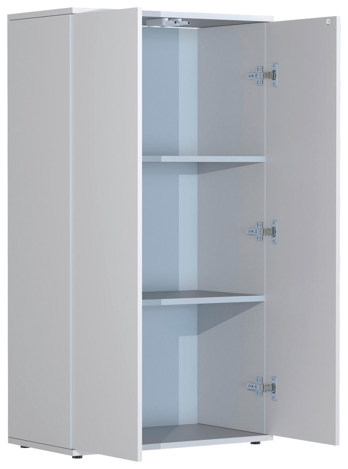 KOMMODE 60/108/32 cm  in Weiss  - Weiss/Anthrazit, Modern, Holzwerkstoff/Kunststoff (60/108/32cm) - MID.YOU