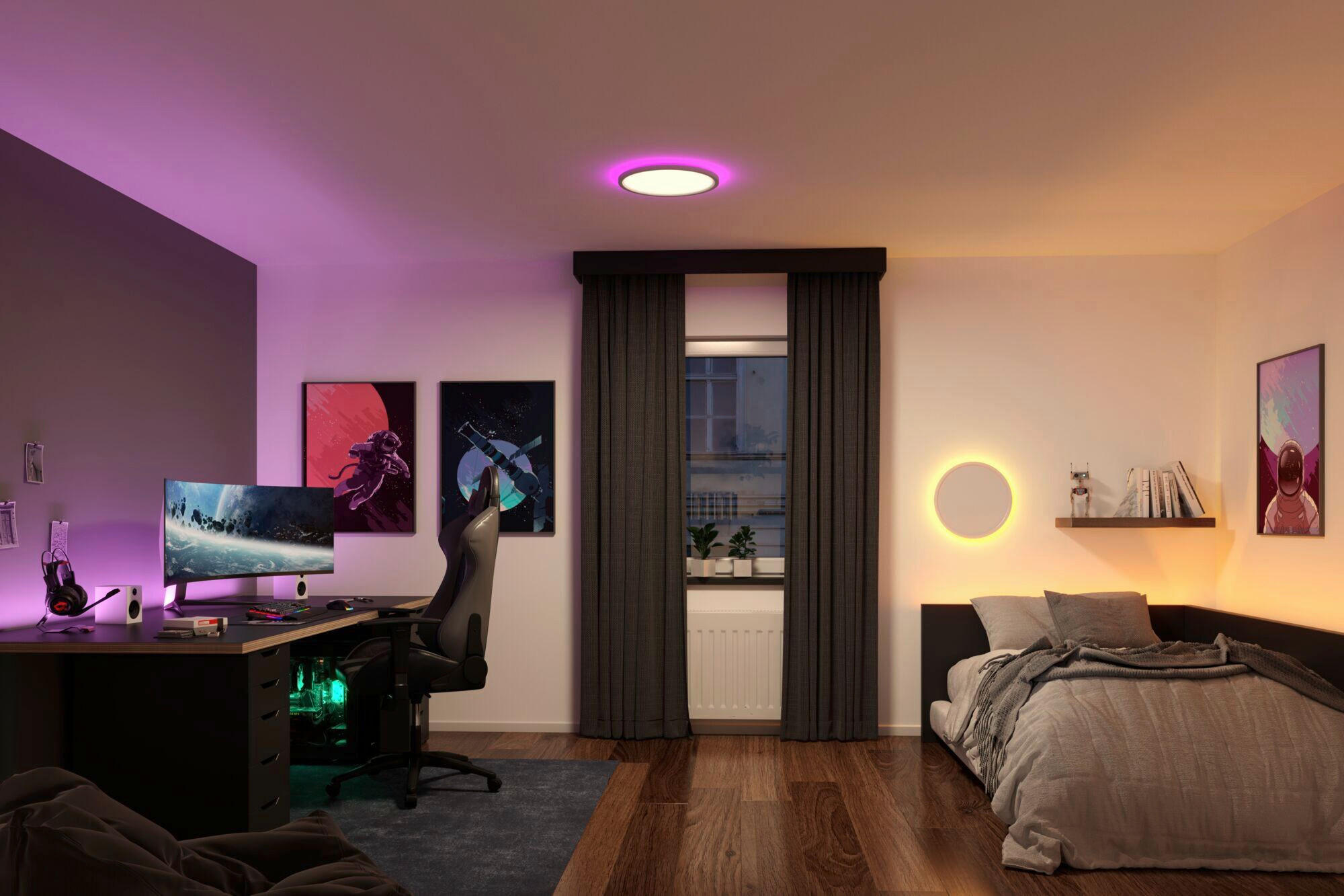 LED-DECKENLEUCHTE Atria Shine 40/2,5 cm   - Weiß, Basics, Kunststoff (40/2,5cm) - Paulmann