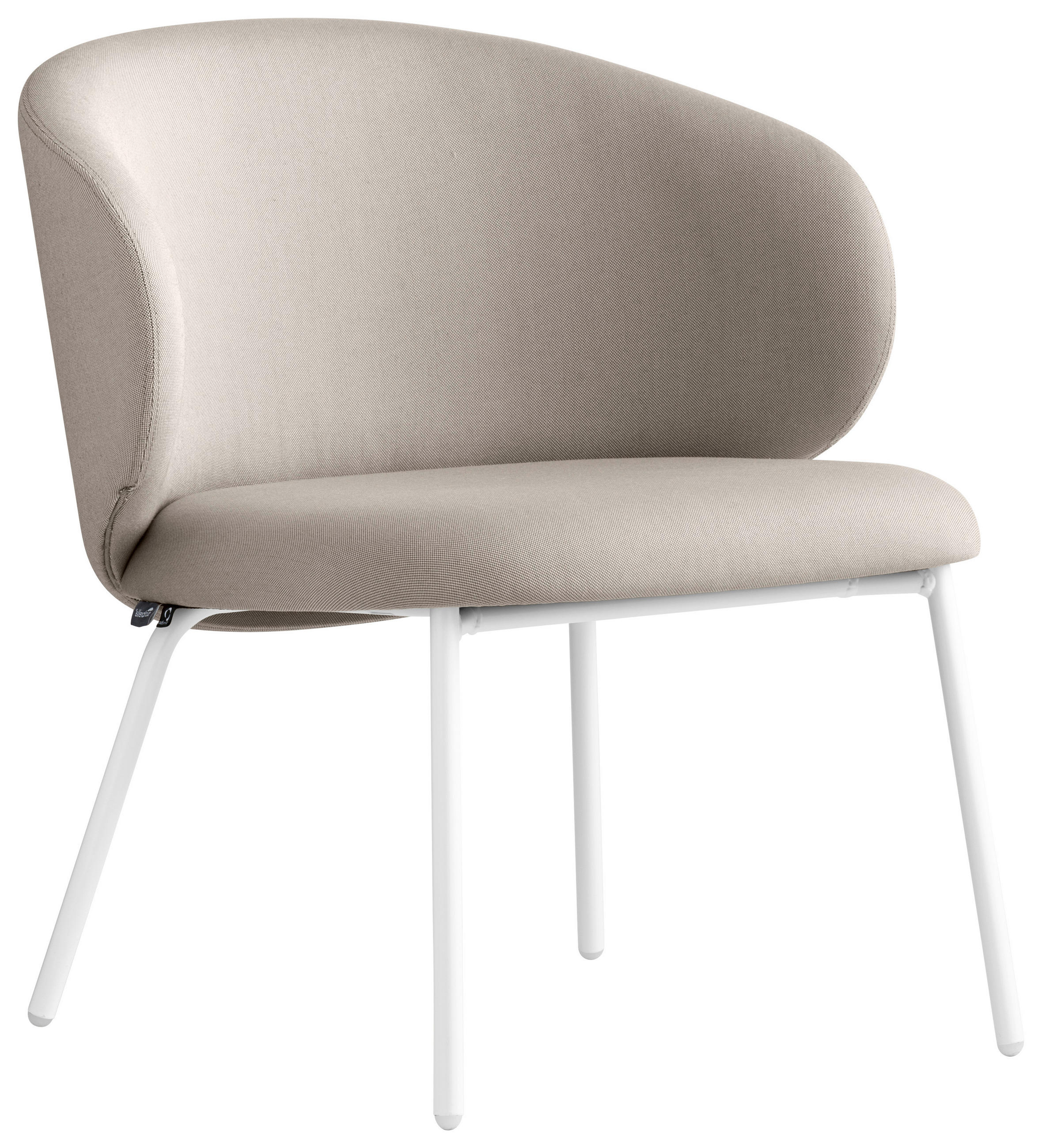 GARTENSESSEL Weiß, Sandfarben  - Sandfarben/Weiß, Basics, Textil/Metall (69/72/71cm) - Connubia 