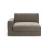 SOFAELEMENT Flachgewebe Schlammfarben  - Schlammfarben/Schwarz, Modern, Kunststoff/Textil (132/87/108cm) - Sit & More