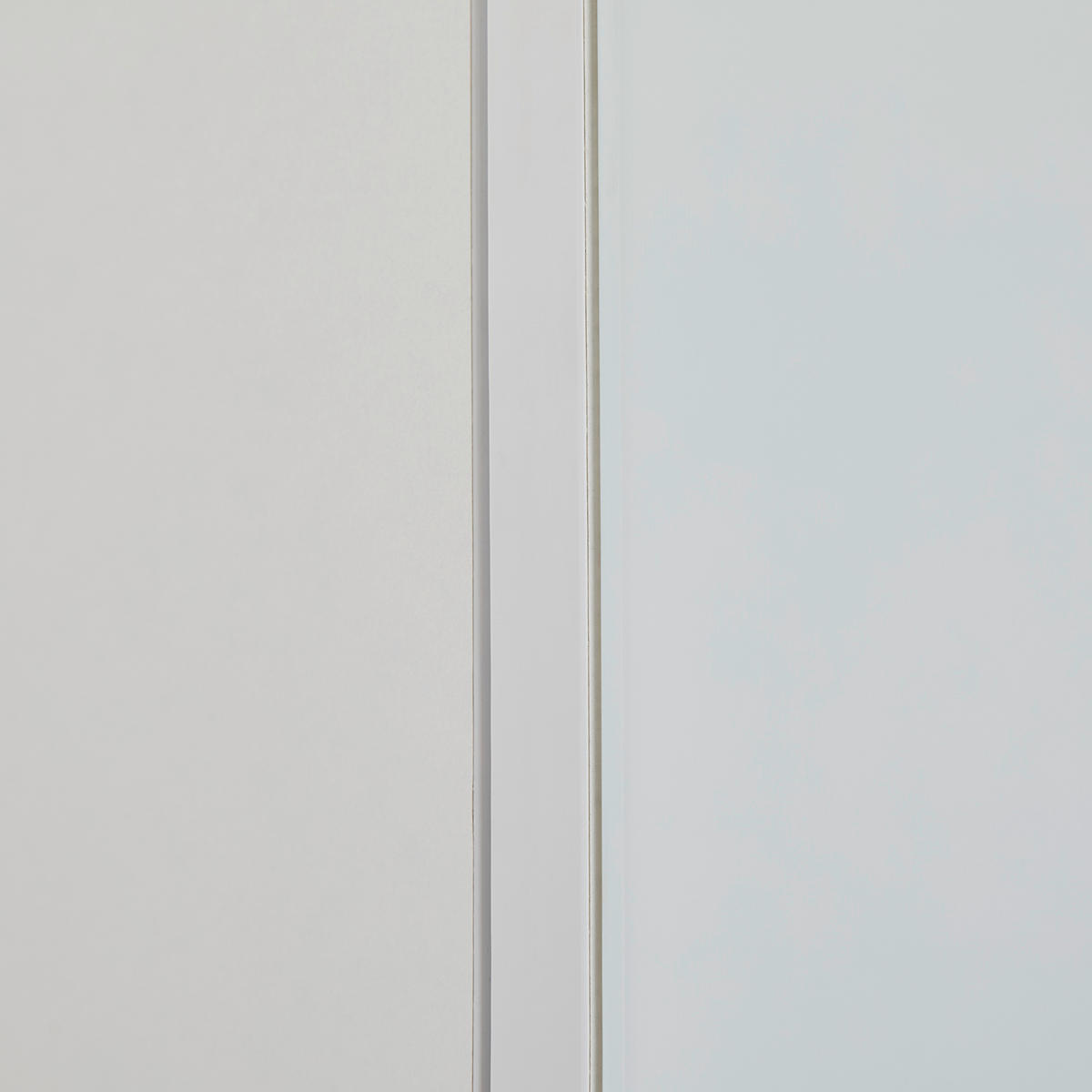 MEHRZWECKSCHRANK 45/196/40,5 cm  in Weiß  - Weiß Hochglanz/Alufarben, Design, Glas/Holzwerkstoff (45/196/40,5cm) - Voleo