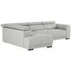 ECKSOFA Grau Struktur  - Schwarz/Grau, Design, Kunststoff/Textil (205/284cm) - Xora