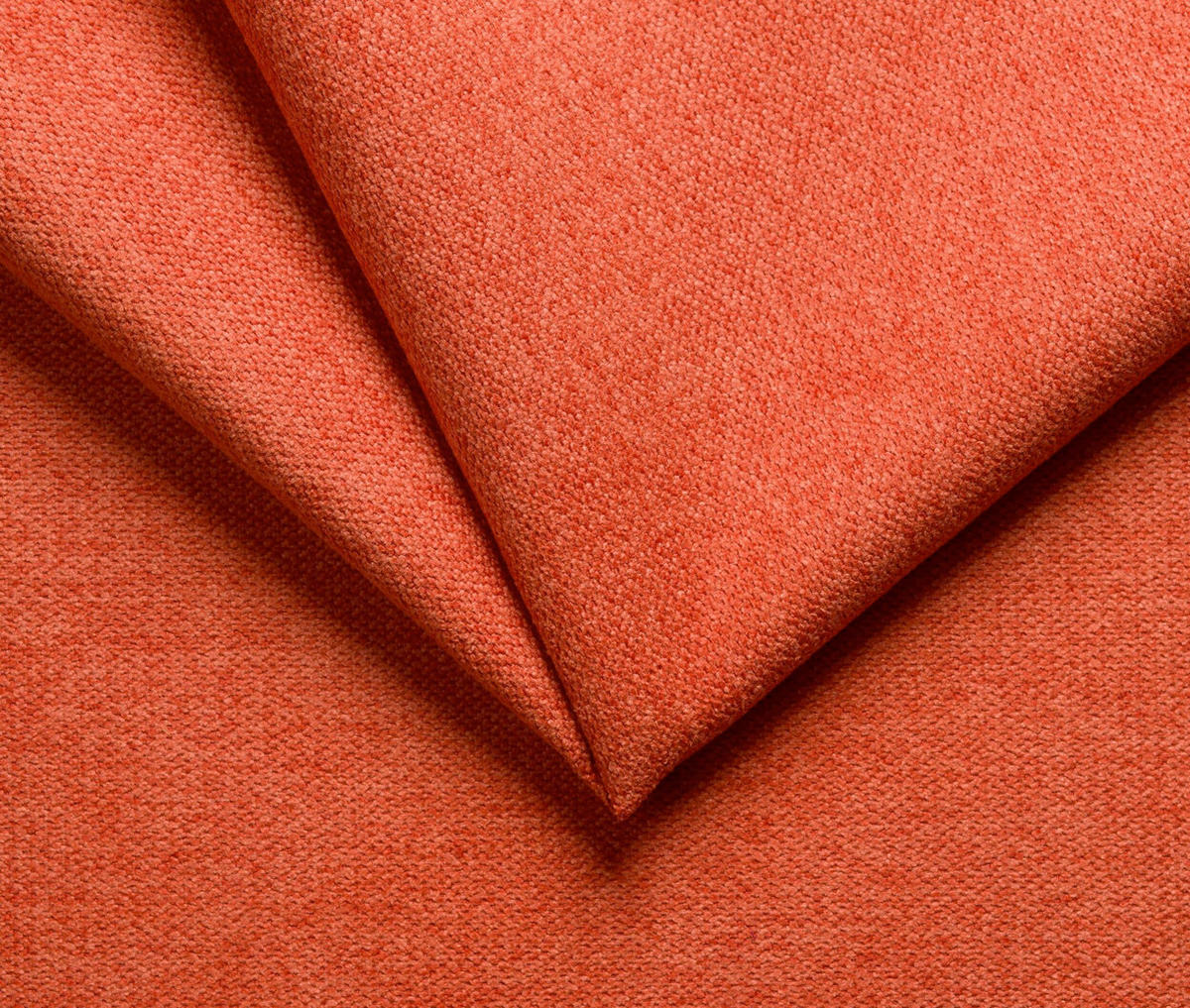 ECKSOFA CAPRI Orange Mikrofaser  - Chromfarben/Orange, KONVENTIONELL, Textil/Metall (239/152cm) - MID.YOU