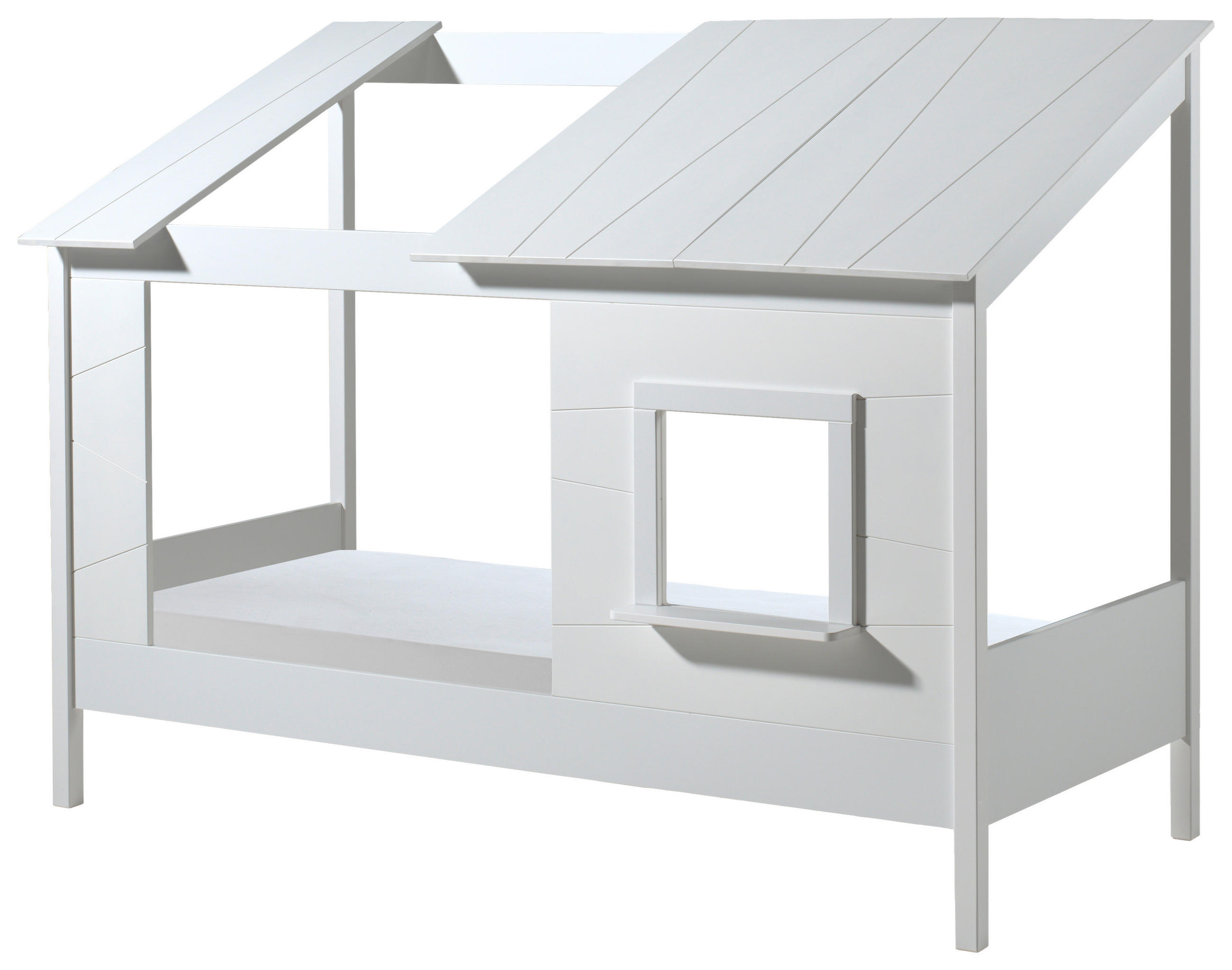 HAUSBETT 90/200 cm  - Weiß, KONVENTIONELL (90/200cm) - MID.YOU