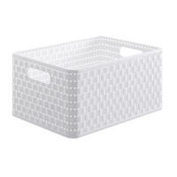 KORB  - Weiß, Basics, Kunststoff (36,8/27,8/19,1cm) - Rotho
