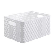 KORB - Weiß, Basics, Kunststoff (36.8/27.8/19.1cm) - Rotho