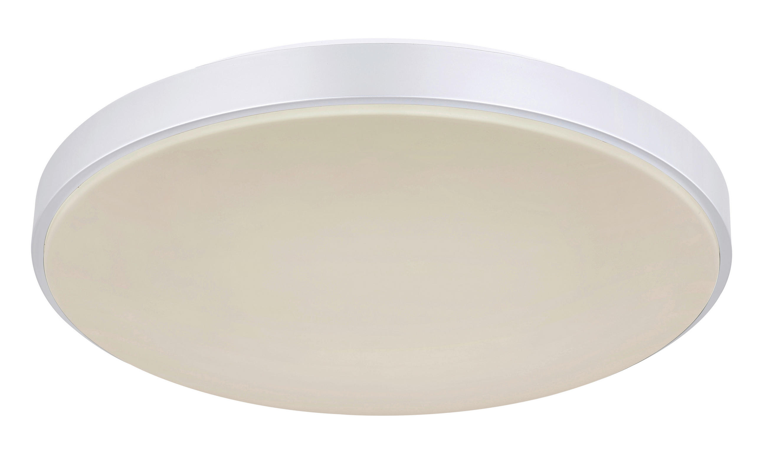LED-DECKENLEUCHTE  41/6 cm    - Silberfarben/Opal, Basics, Kunststoff/Metall (41/6cm) - Globo