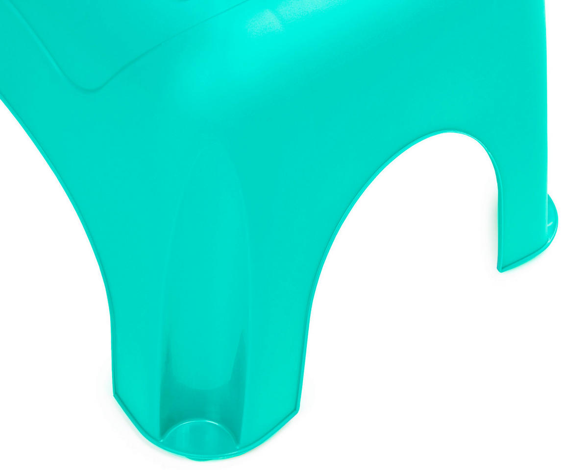 TRITTHOCKER  - Türkis, Basics, Kunststoff (44/23,5/31cm)