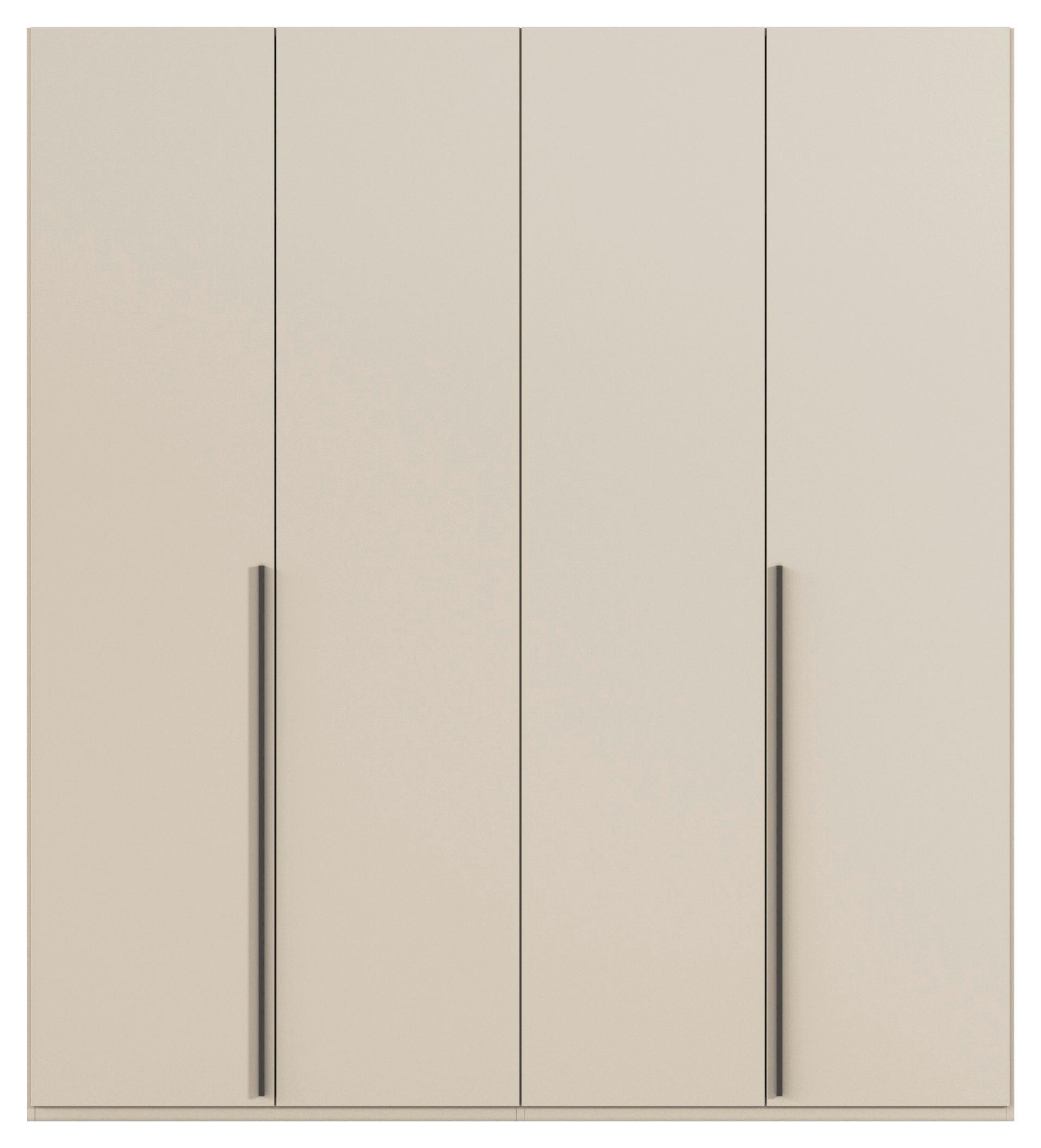 DREHTÜRENSCHRANK 201/223/60 cm 4-türig Champagner  - Champagner/Graphitfarben, Design, Holzwerkstoff/Metall (201/223/60cm) - home24