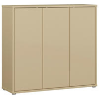 SCHUHSCHRANK  in 109,2/99,1/34,9 cm  - Hellgelb/Grau, MODERN, Holzwerkstoff/Kunststoff (109,2/99,1/34,9cm) - Carryhome