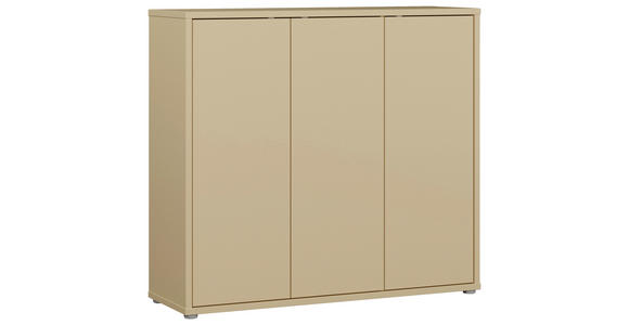 SCHUHSCHRANK  in 109,2/99,1/34,9 cm  - Hellgelb/Grau, MODERN, Holzwerkstoff/Kunststoff (109,2/99,1/34,9cm) - Carryhome