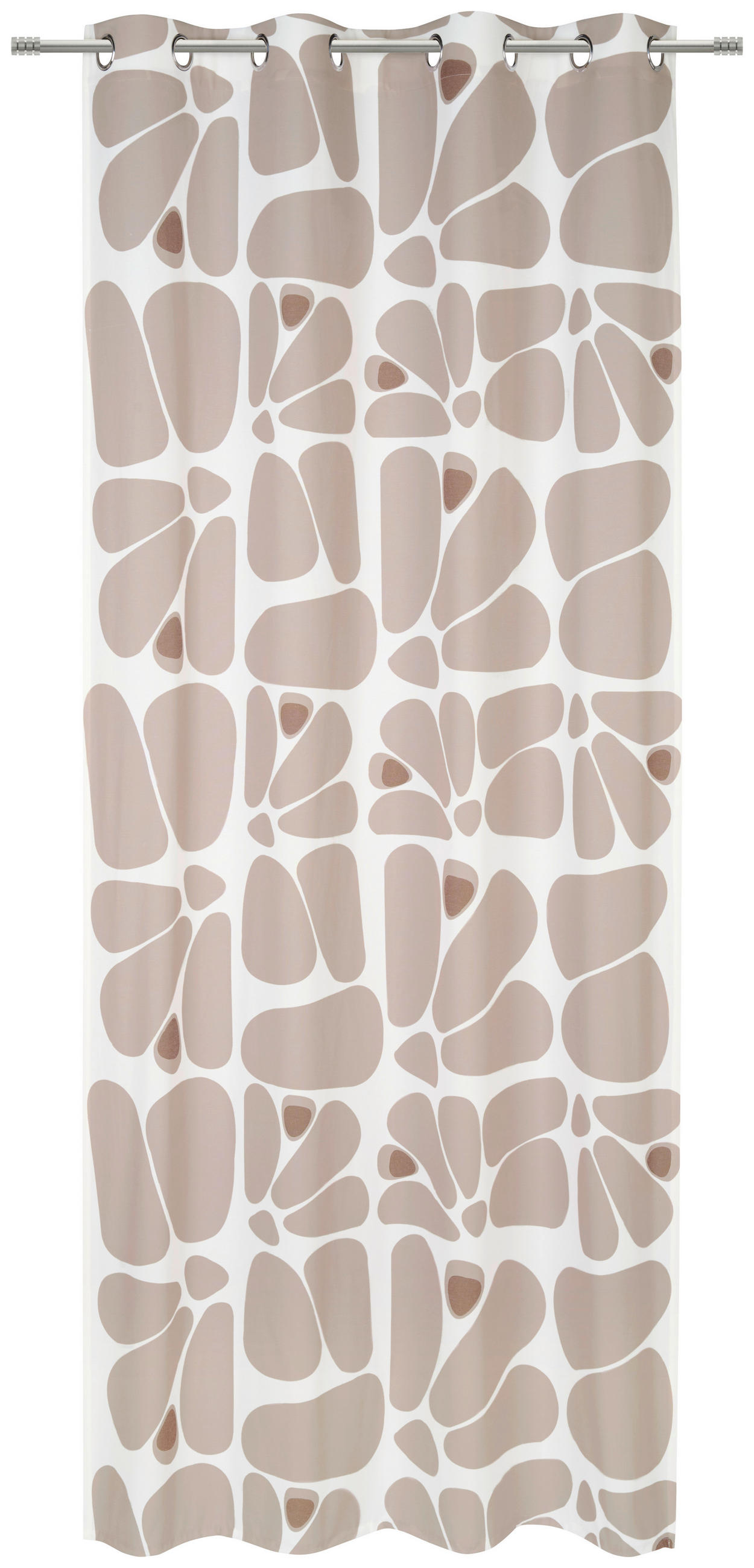 ÖSENSCHAL MIKKA blickdicht 140/245 cm   - Taupe, Design, Textil (140/245cm) - Esposa