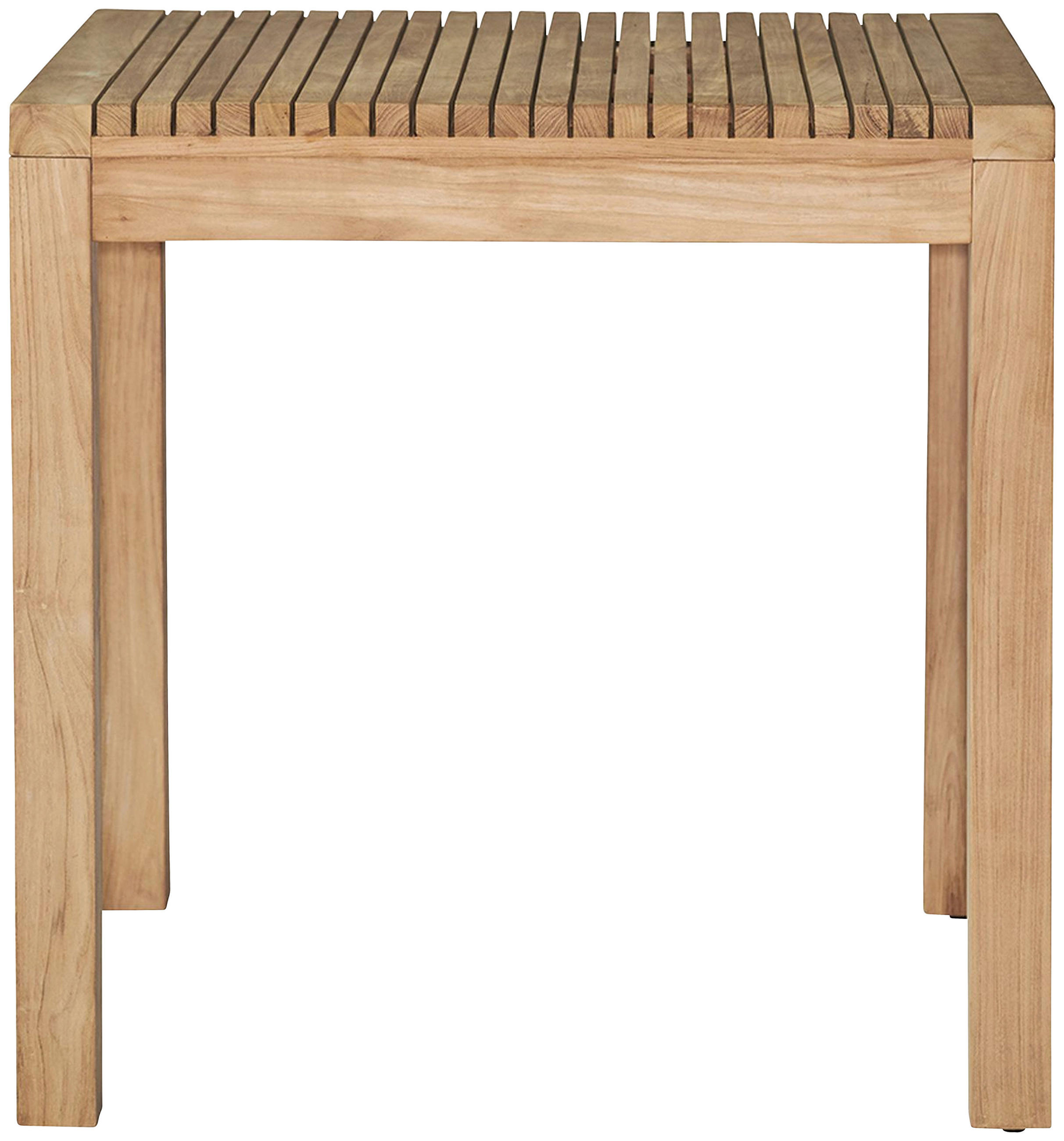 GARTENTISCH 75/75/75 cm Holz quadratisch  - Teakfarben, MODERN, Holz (75/75/75cm) - Jan Kurtz