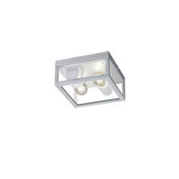 AUßENDECKENLEUCHTE GARONNE 24/11/24 cm   - Zinkfarben/Grau, Basics, Glas/Metall (24/11/24cm) - Trio Leuchten