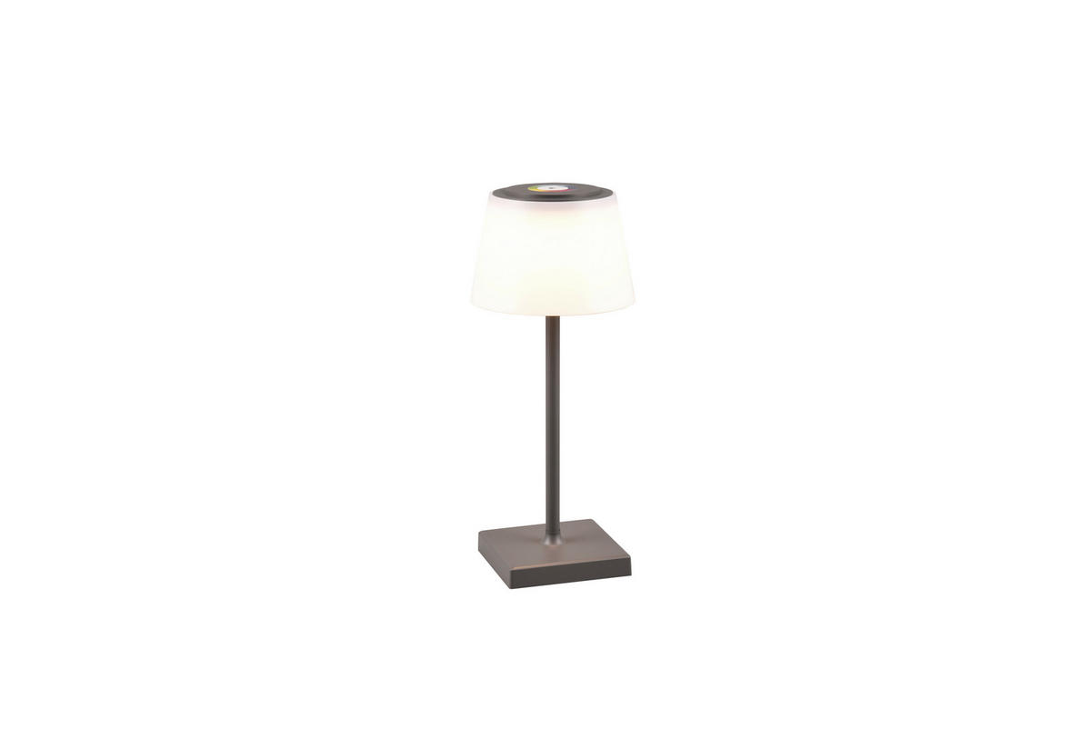 PUNJIVA STONA LAMPA - bela/antracit, Konvencionalno, plastika (13/30cm)