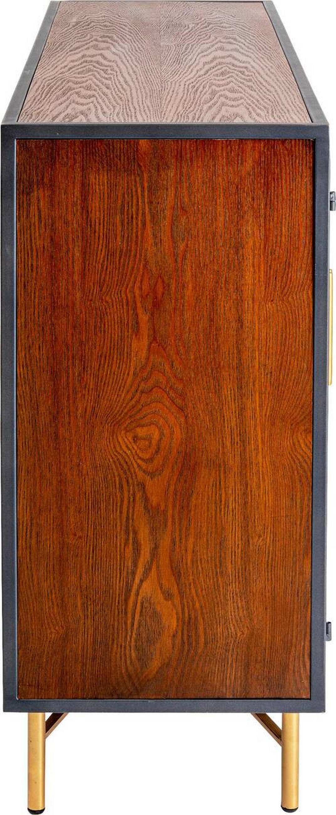 SIDEBOARD 135/95/38 cm  - Goldfarben/Multicolor, Design, Glas/Holz (135/95/38cm) - Ambia Home