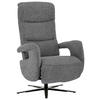 FAUTEUIL RELAX in Textil Grau  - Schwarz/Grau, Design, Textil/Metall (71/112/83cm) - Beldomo Style