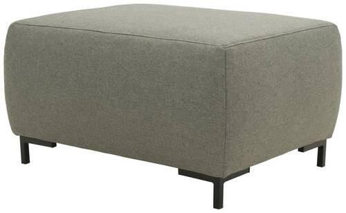 HOCKER Webstoff Graubraun - Graubraun/Schwarz, Design, Textil/Metall (88/44/68cm) - LOOKS by W.Joop