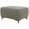 HOCKER Webstoff Graubraun  - Graubraun/Schwarz, Design, Textil/Metall (88/44/68cm) - LOOKS by W.Joop
