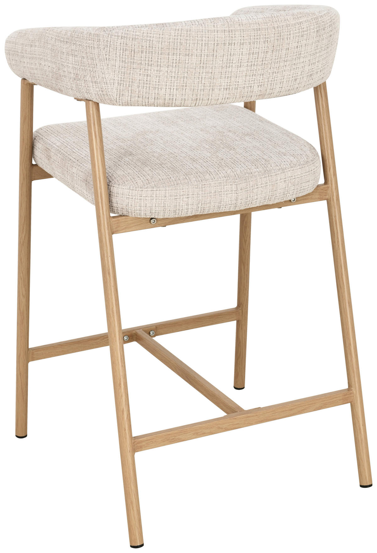 BARHOCKER in Eichefarben, Beige  - Eichefarben/Beige, MODERN, Holz/Textil (53/93/55cm) - Livetastic