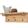 GARDEROBENPANEEL  in 90/30/30 cm  - Wildeiche, Natur, Holz/Holzwerkstoff (90/30/30cm) - Linea Natura